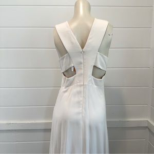 Zara white back cut out dress